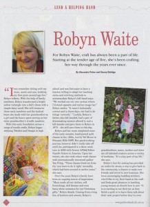 Robyn from Arjay Creations Published in 'Decorative Country Threads' Magazine